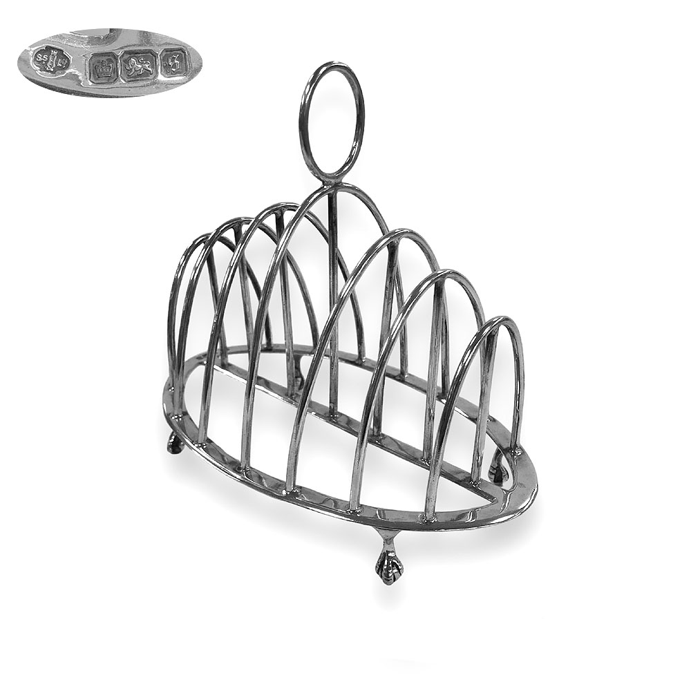 Sterling Silver Toast Rack Sheffield 1910